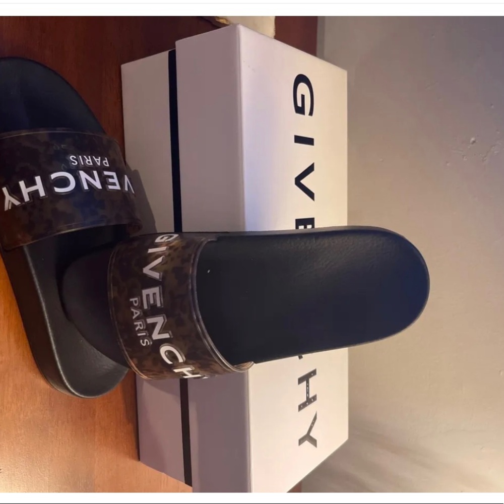 Authentic Givenchy Tortoise Pool Slides - image 2